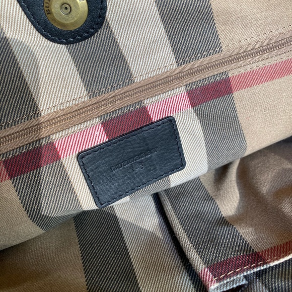 BURBERRY Nylon Handbag (Black) - Picture 2 of 10